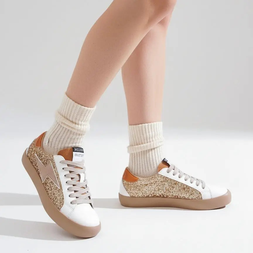 Zapatilla Retro Court Glitz Star