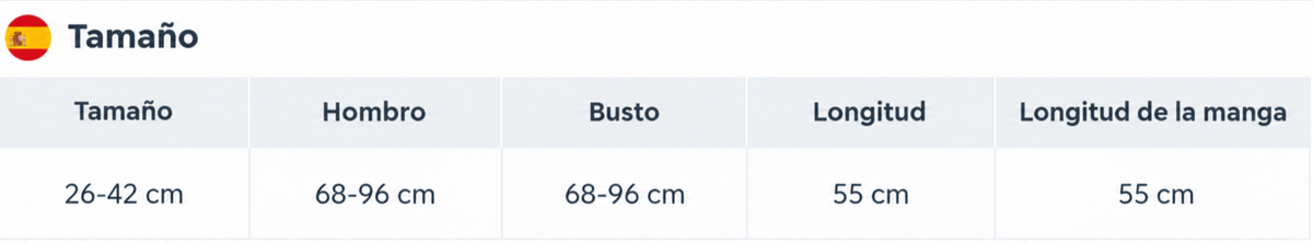 Tabla de medidas