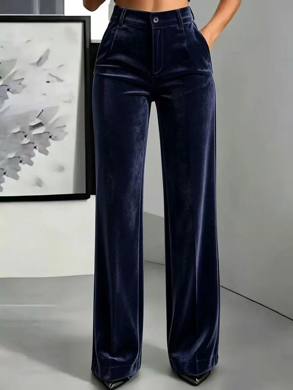 Pantalón Wide-Leg Velvet Tailored