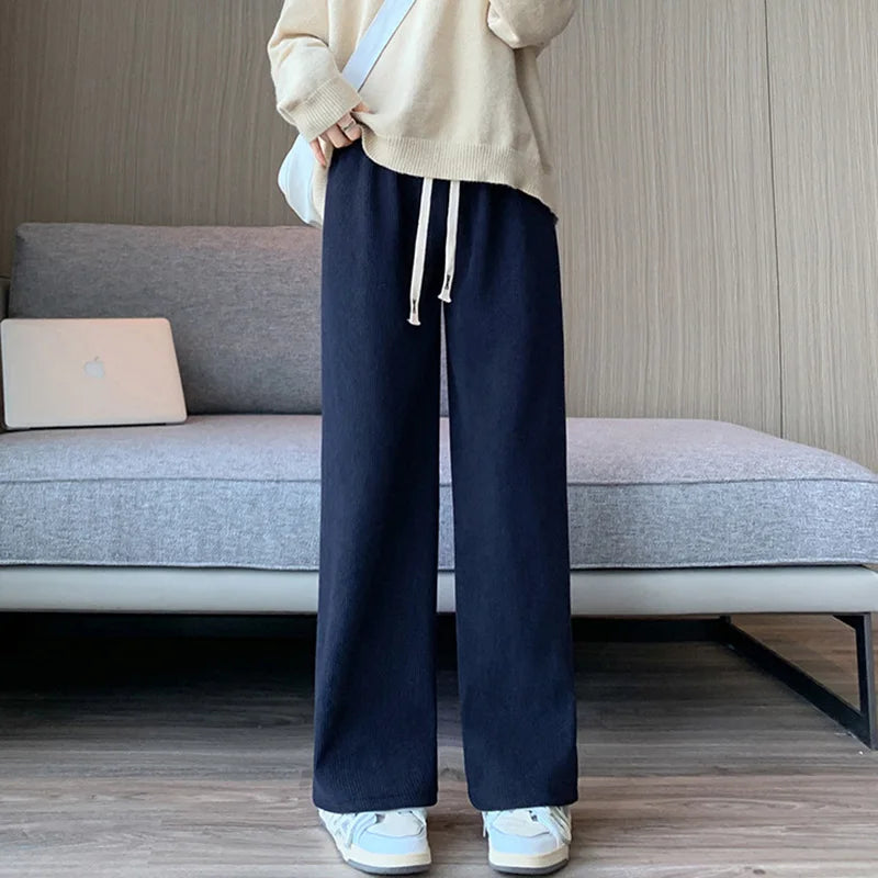 Pantalón Knit Fluid Wide-Leg