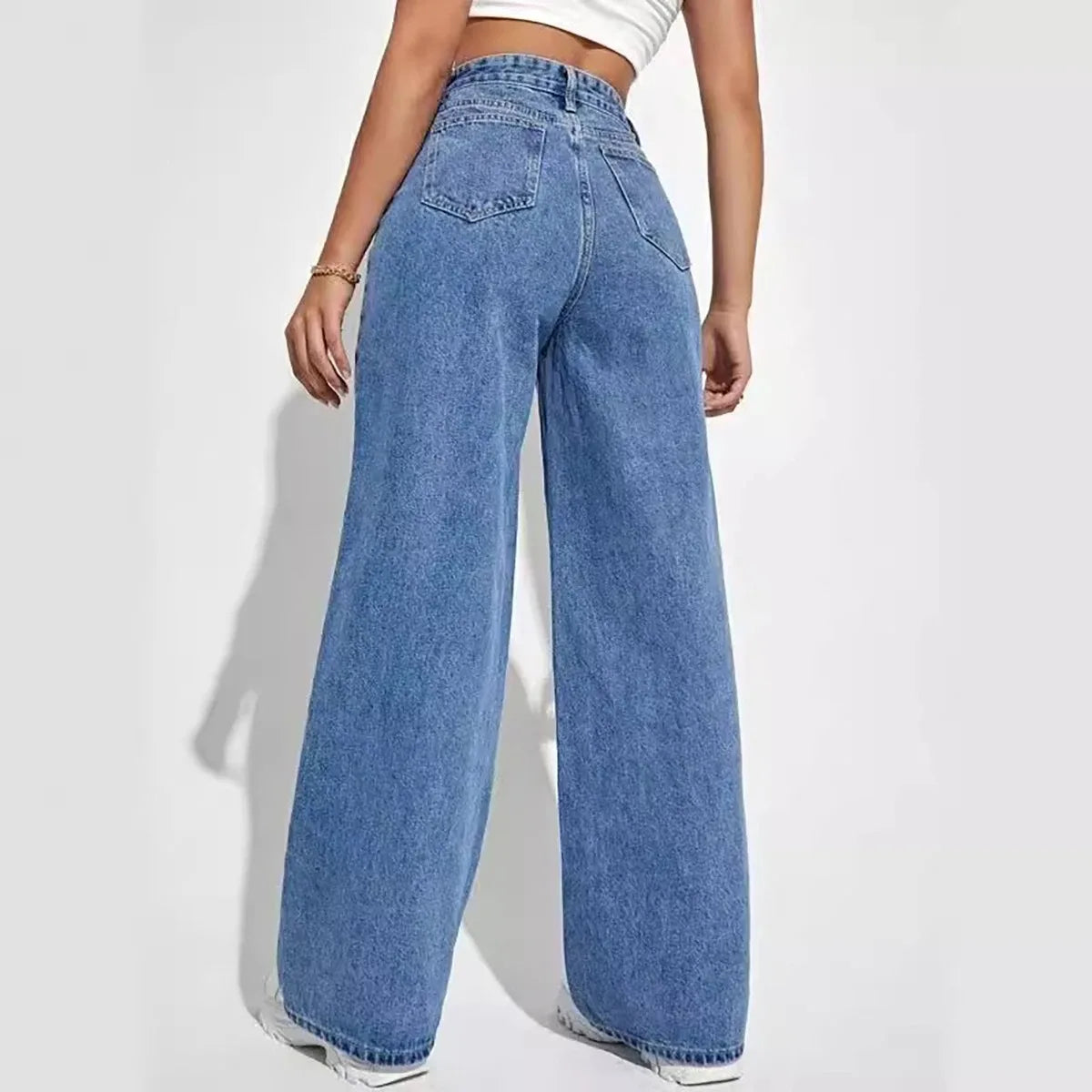 Pantalón Denim Straight Tailored
