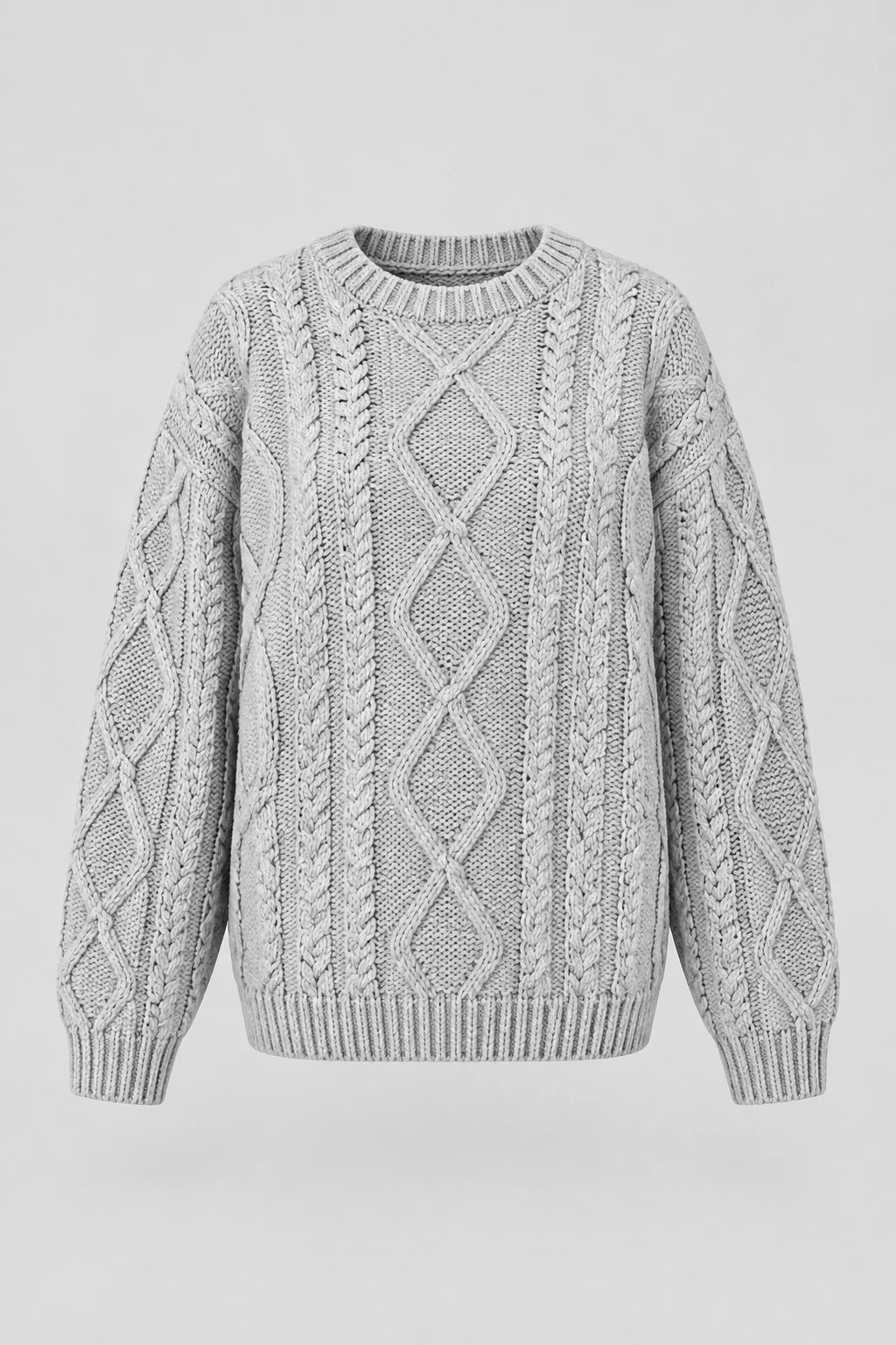 Jersey Punto Trenzado Cable-Knit