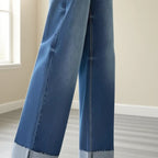 Vaquero Denim Asymmetric Cross