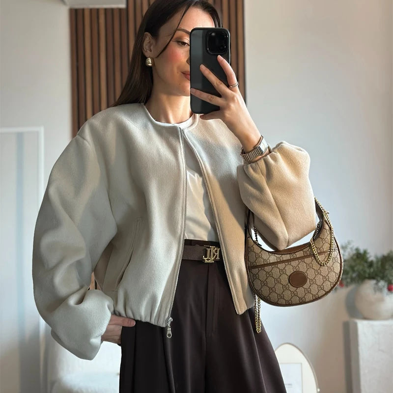 Chaqueta Bomber Tailored Texture