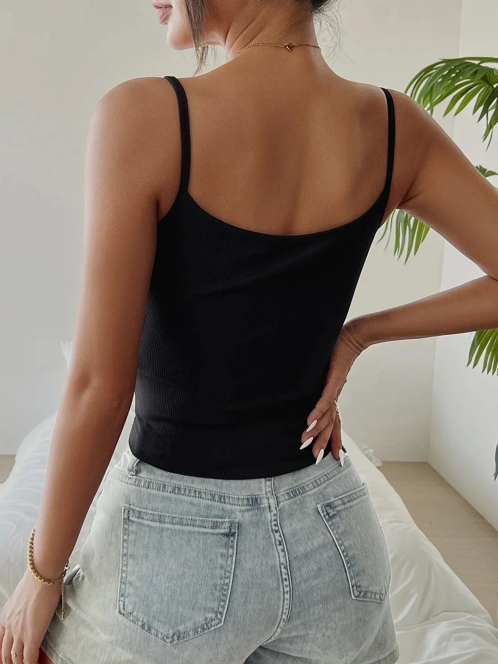 Top Acanalado Tailored Henley
