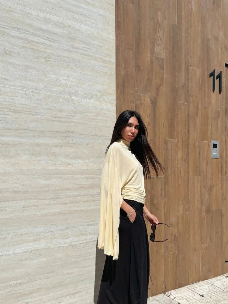 Blusa Tailored One-Shoulder