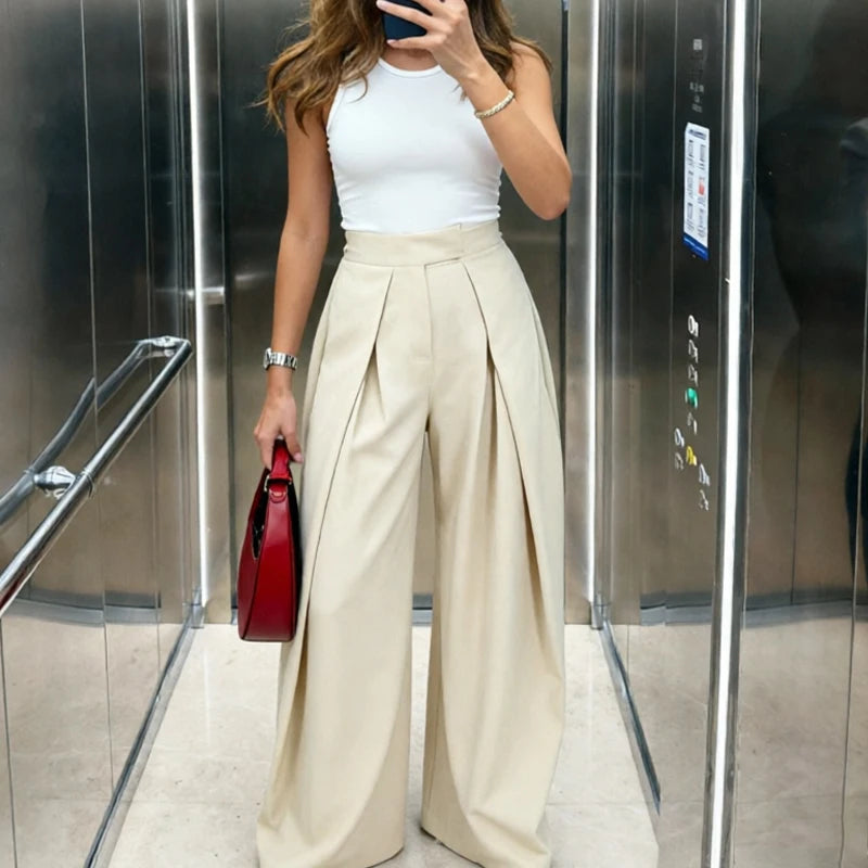 Pantalón Pinzas Tailored Overlay