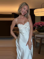 Vestido Satén Tailored Slip