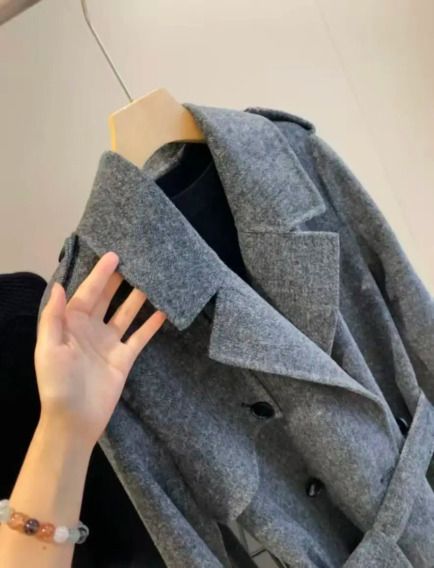 Abrigo Paño Tailored Trench