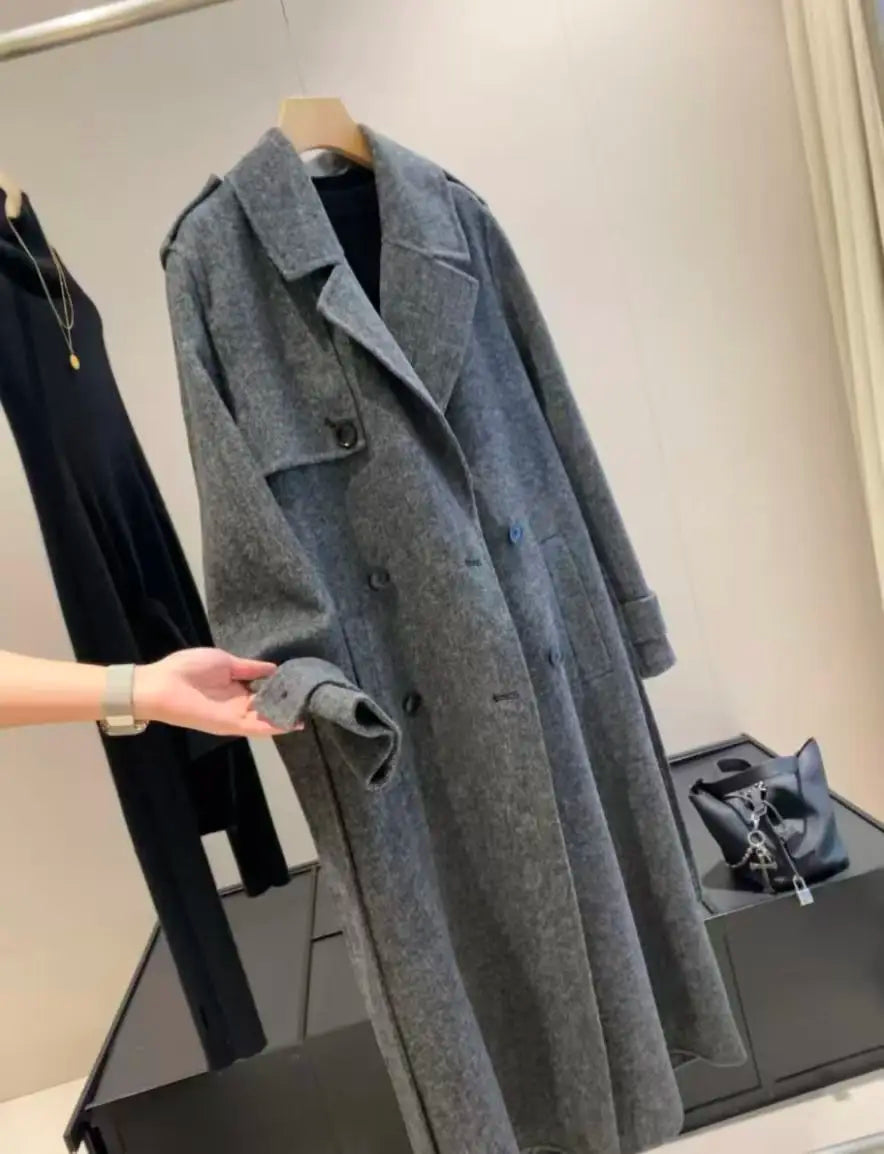 Abrigo Paño Tailored Trench