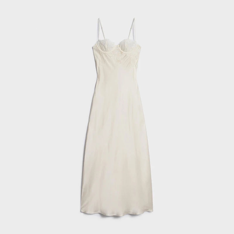 Vestido Satén Tailored Slip
