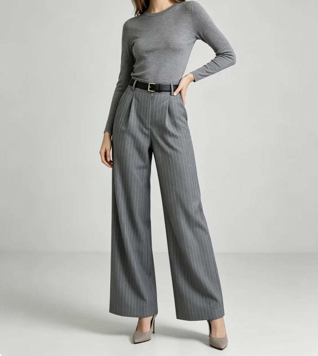 Pantalón Pinzas Tailored Pinstripe