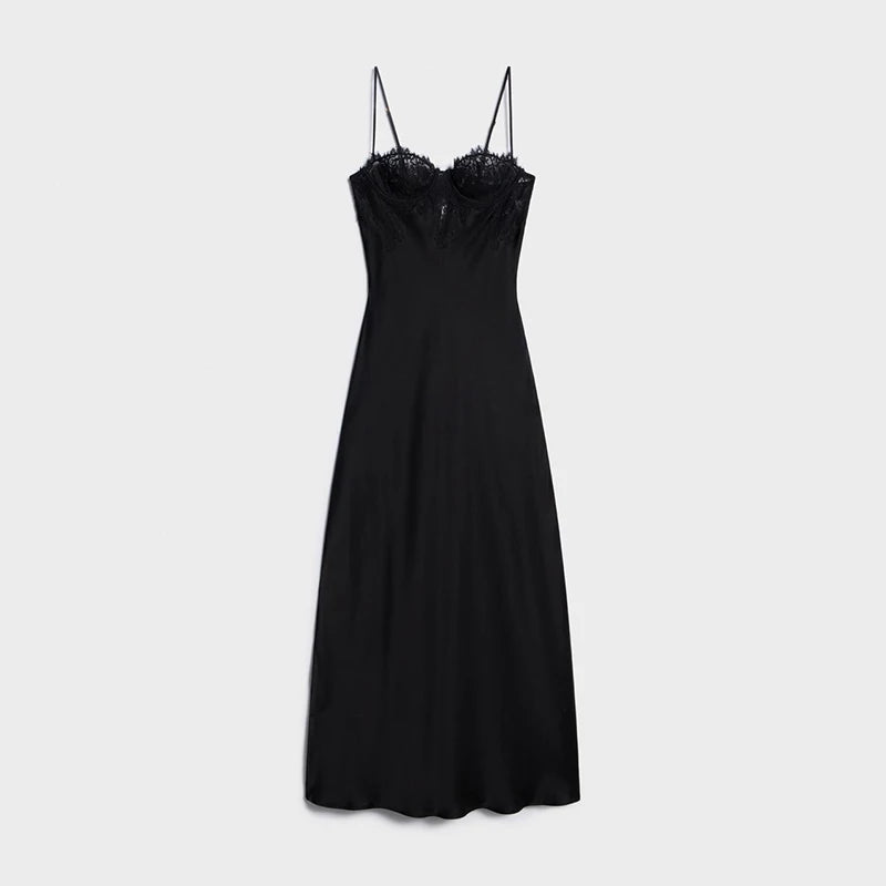 Vestido Satén Tailored Slip