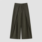 Pantalón Sarga Tailored Wide-Leg