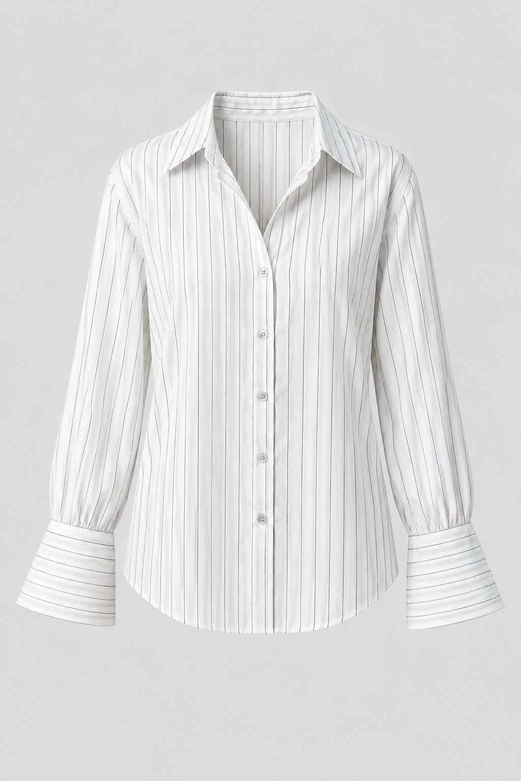 Camisa Popelín Pinstripe Tailored