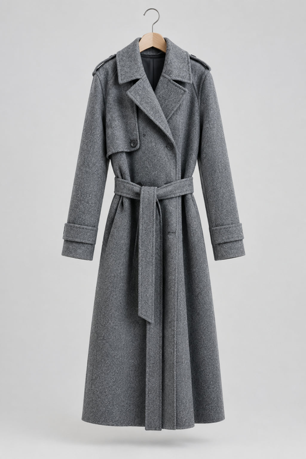 Abrigo Paño Tailored Trench