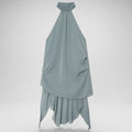 Top Halter Tailored Satin