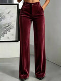 Pantalón Wide-Leg Velvet Tailored
