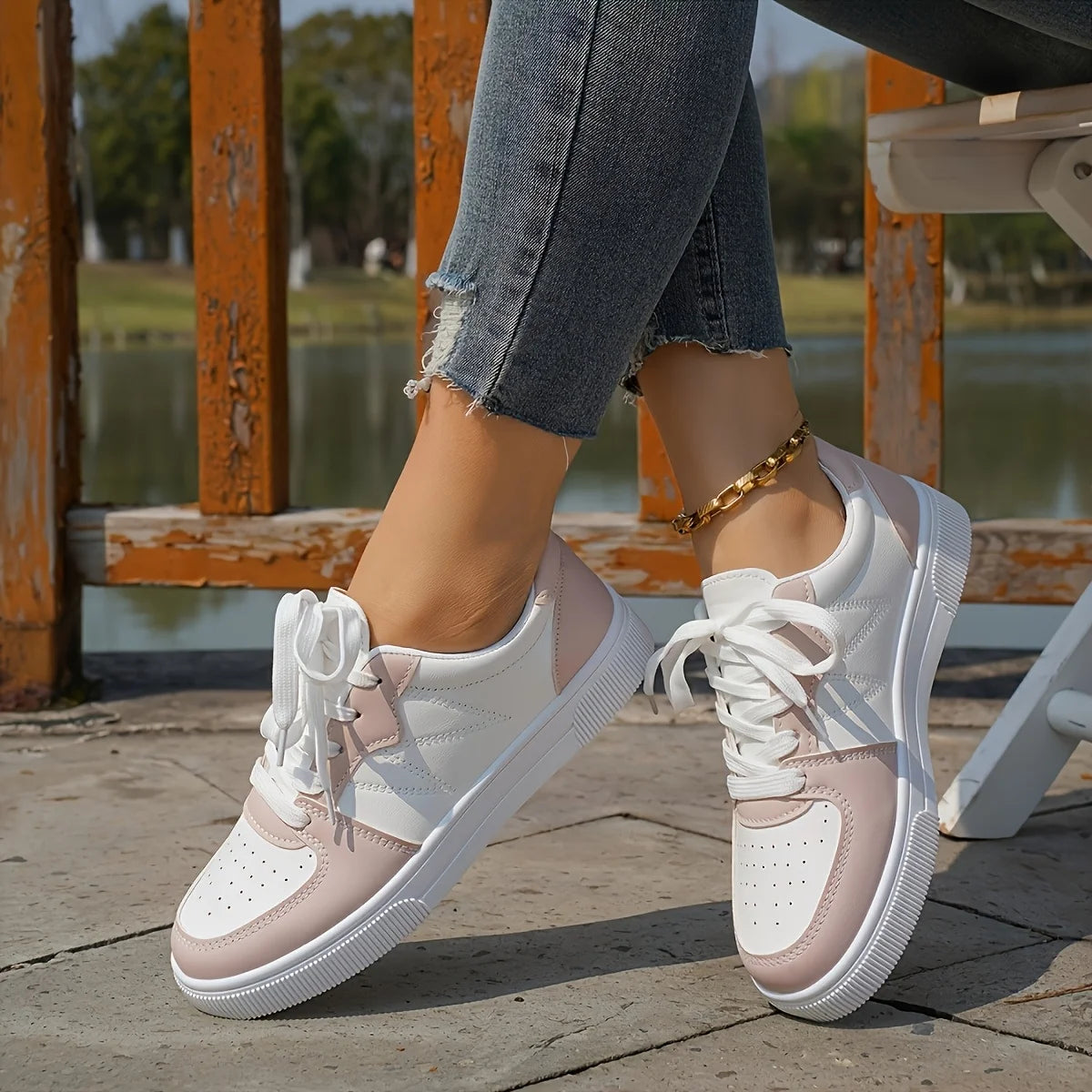 Zapatilla Retro Court Multi-Panel