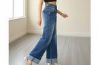 Vaquero Denim Asymmetric Cross