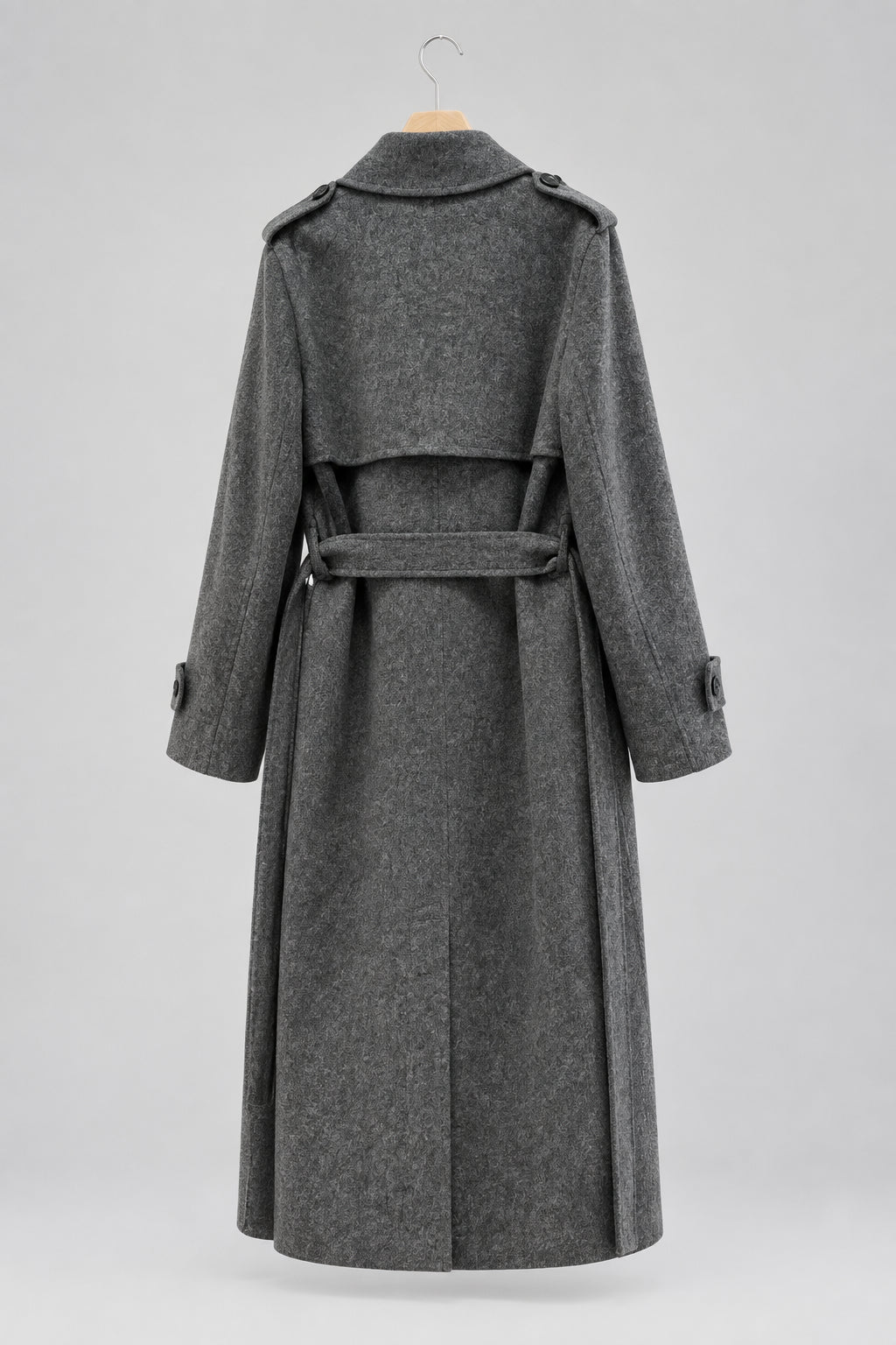 Abrigo Paño Tailored Trench
