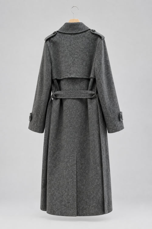 Abrigo Paño Tailored Trench