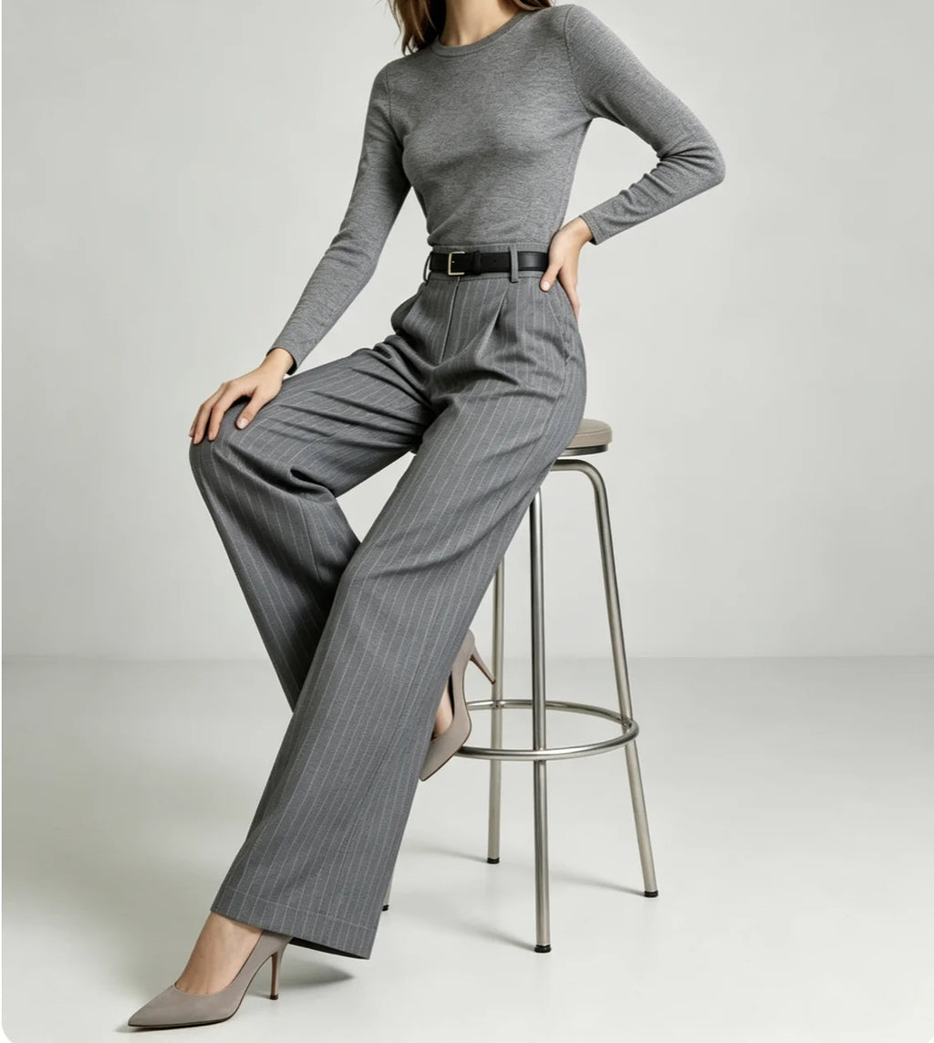 Pantalón Pinzas Tailored Pinstripe