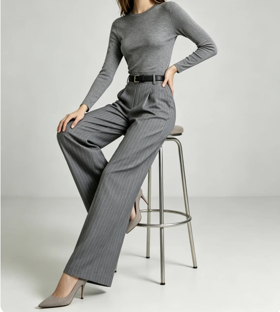 Pantalón Pinzas Tailored Pinstripe