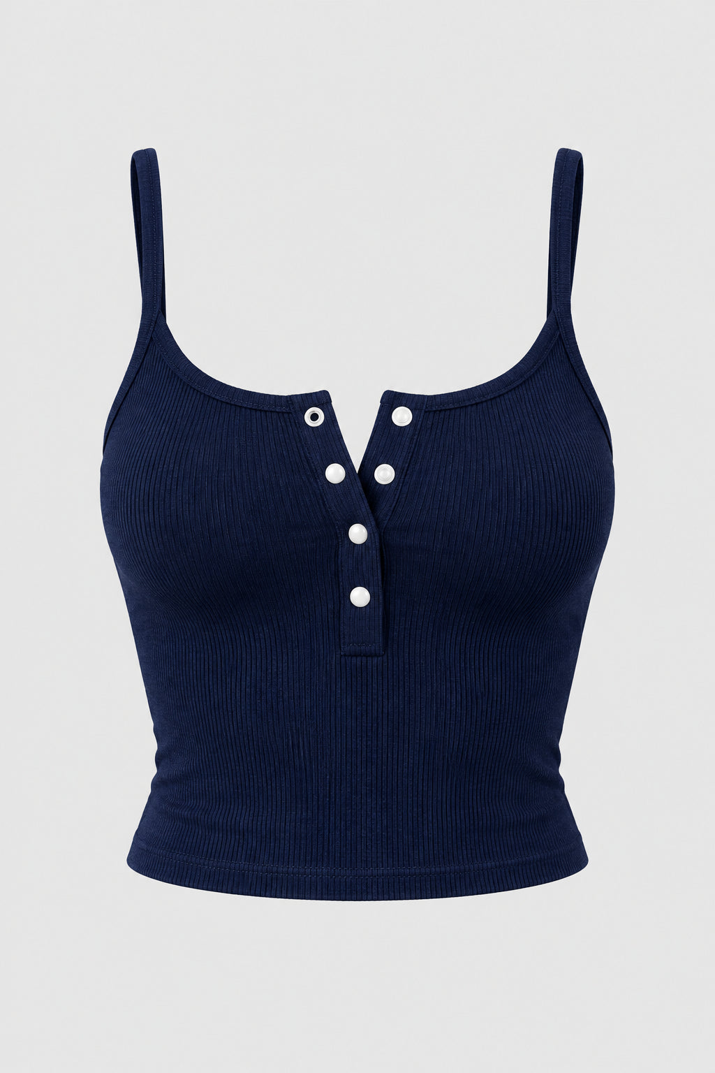 Top Acanalado Tailored Henley
