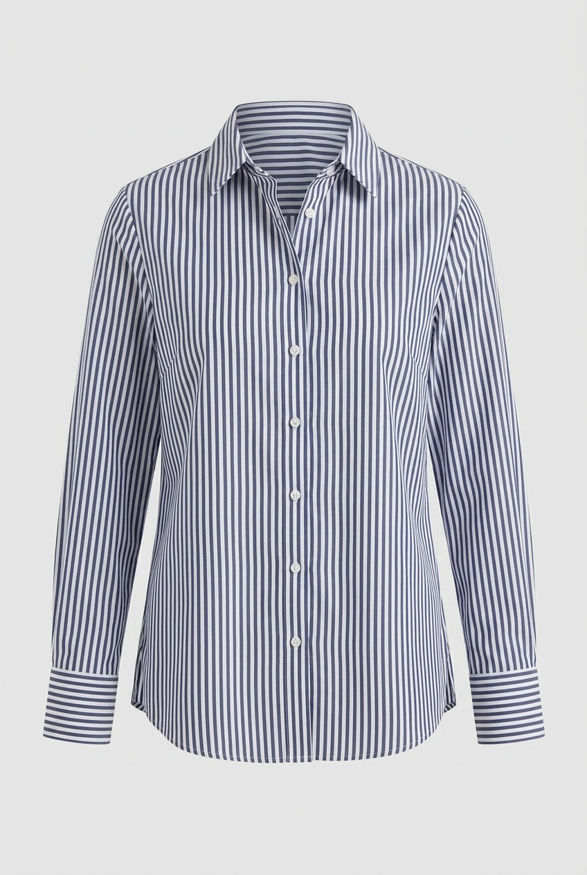 Camisa Popelina Tailored Stripe