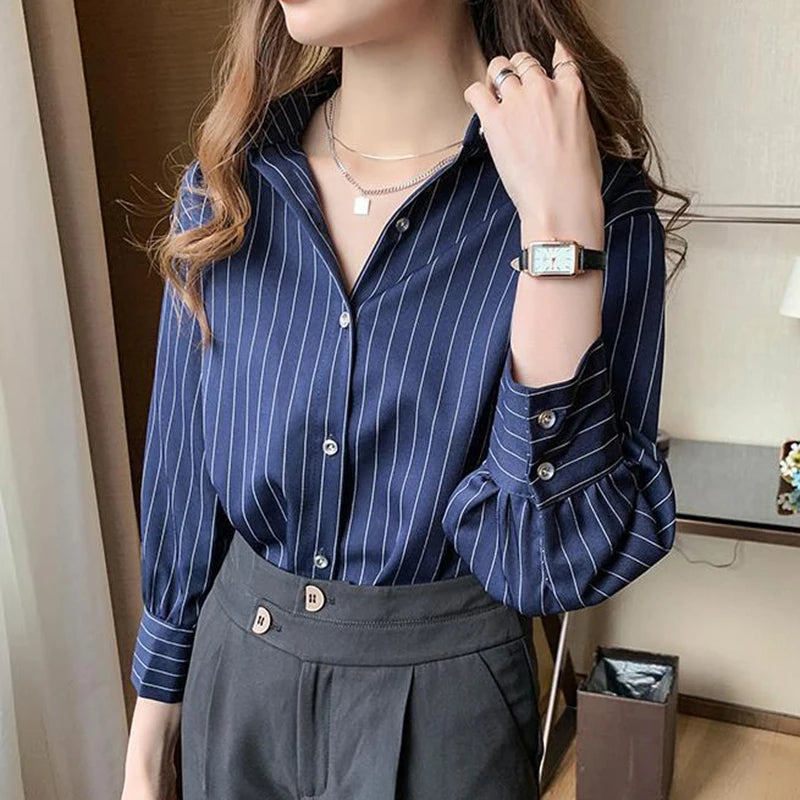Camisa Popelín Pinstripe Tailored
