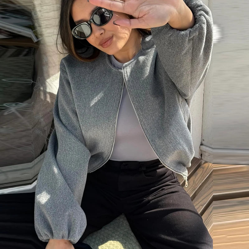 Chaqueta Bomber Tailored Texture