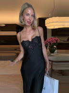 Vestido Satén Tailored Slip