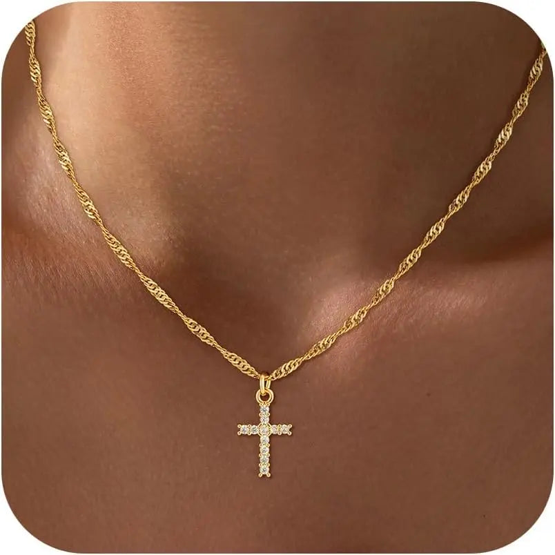 Collar Diamond Cross