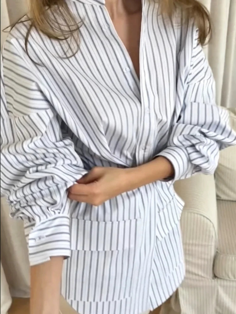 Blusón Pinstripe Tailored