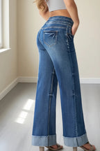 Vaquero Denim Asymmetric Cross