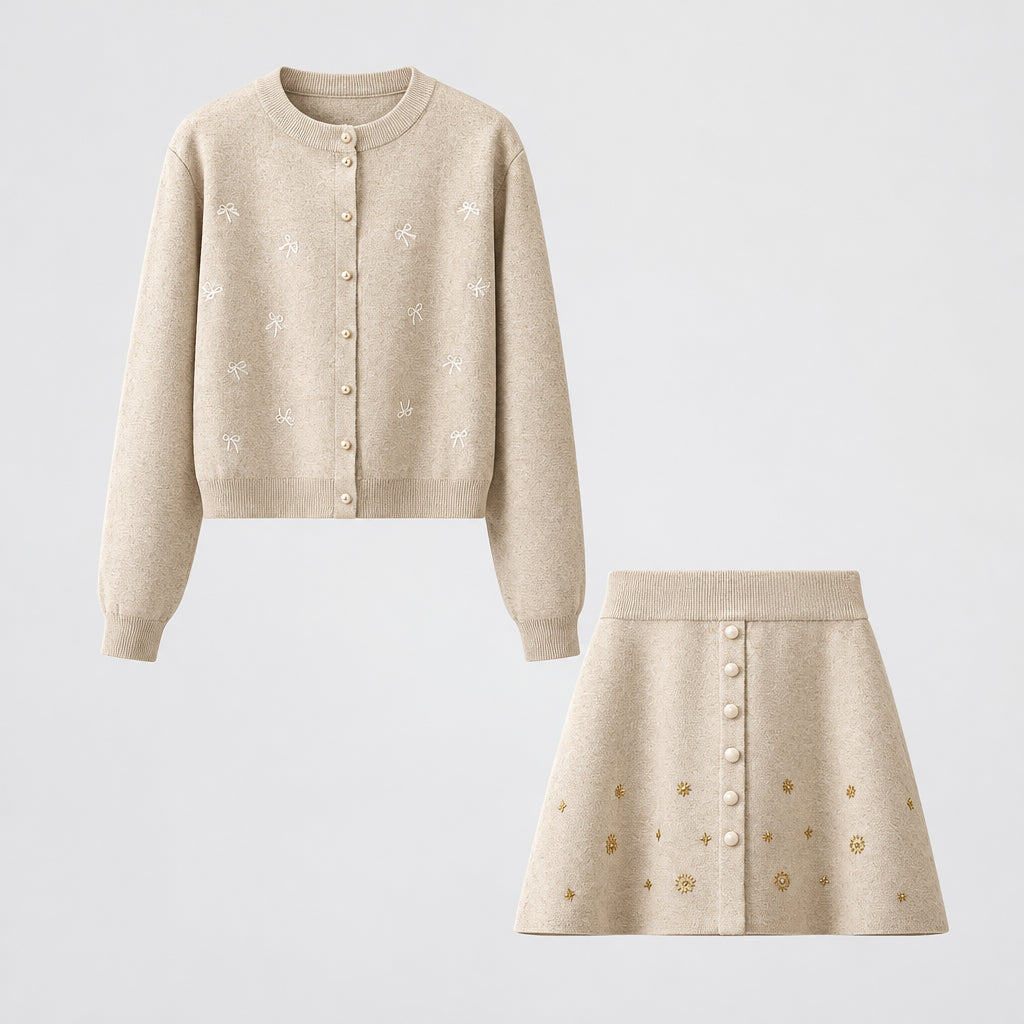 Conjunto Punto Pleated Tailored