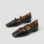 Bailarina Cuero Tailored Flat