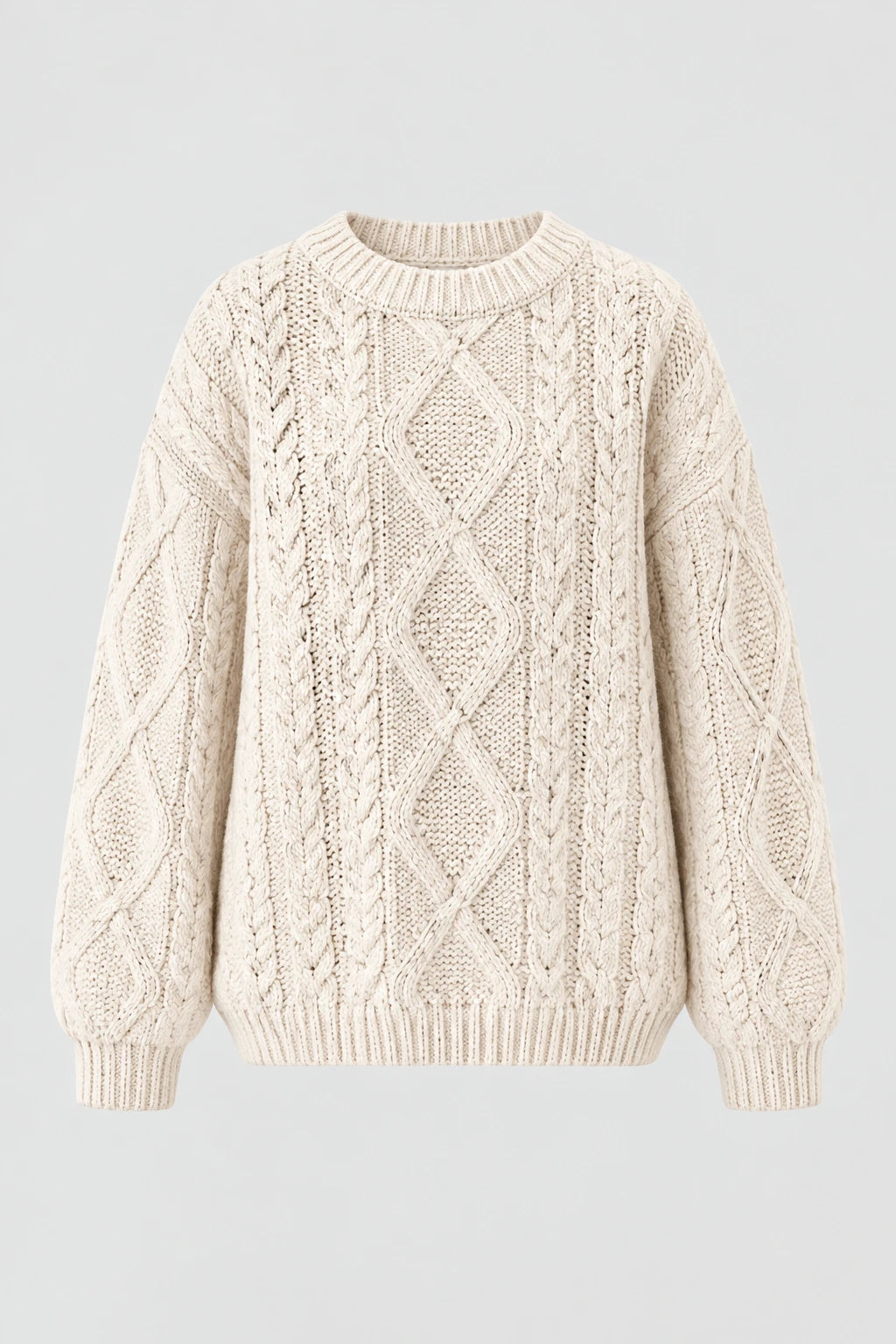 Jersey Punto Trenzado Cable-Knit
