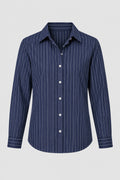 Camisa Popelín Pinstripe Tailored
