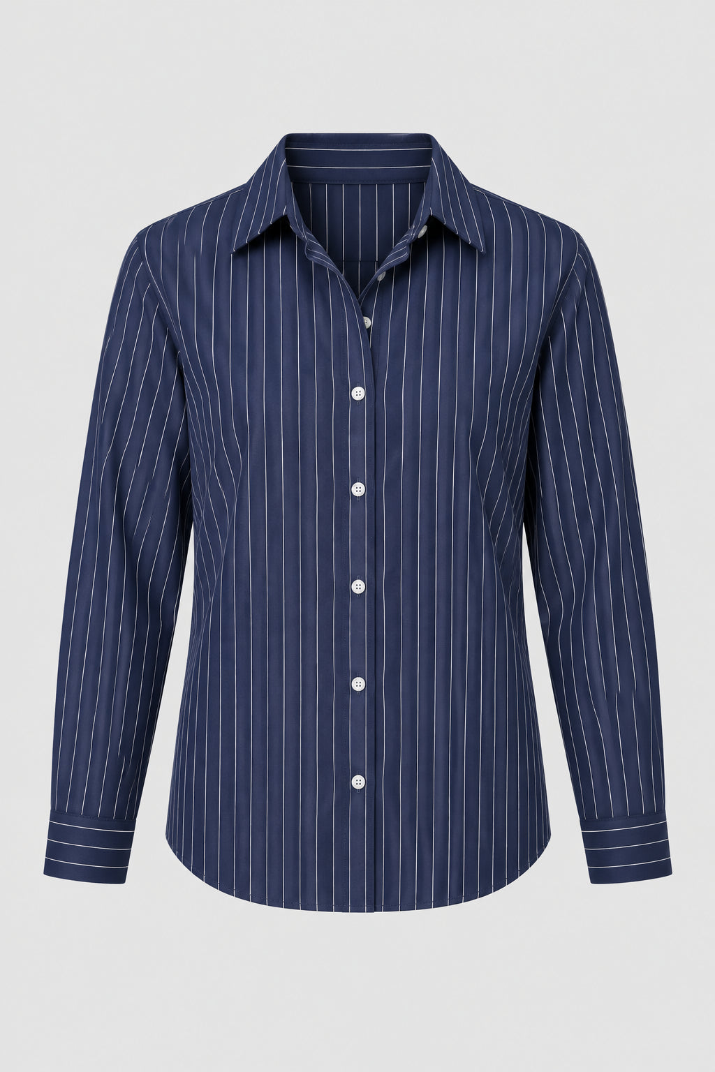 Camisa Popelín Pinstripe Tailored