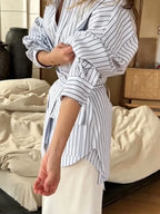 Blusón Pinstripe Tailored