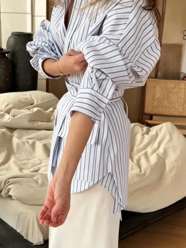Blusón Pinstripe Tailored