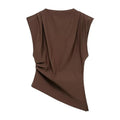 Top Punto Drapeado Sculpt Contour