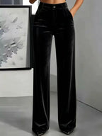 Pantalón Wide-Leg Velvet Tailored