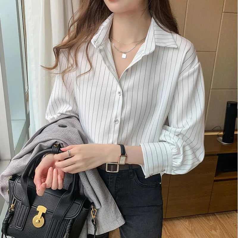 Camisa Popelín Pinstripe Tailored