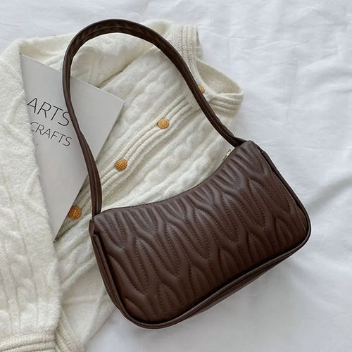 Bolso de Hombro Plissé Craft